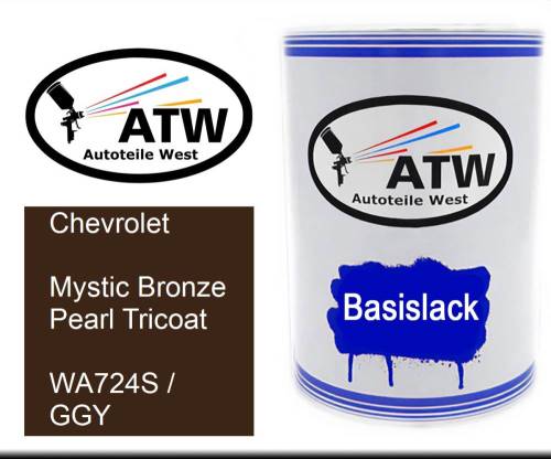 Chevrolet, Mystic Bronze Pearl Tricoat, WA724S / GGY: 500ml Lackdose, von ATW Autoteile West.